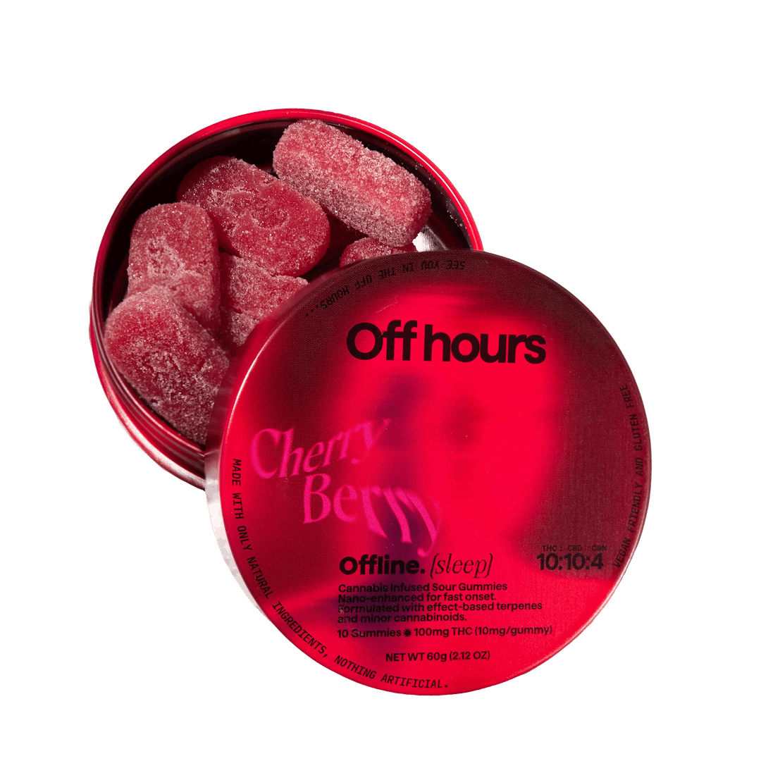 Cherry Berry "Offline" • 10 Pack • Gummies • THC: 100mg - Off Hours | Treehouse Cannabis