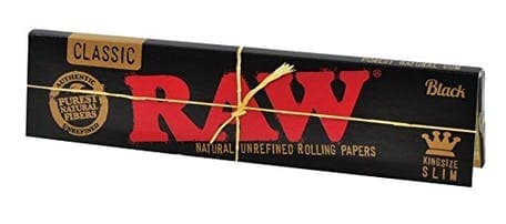 Classic Black Rolling Papers • King Size Slim • 32ct - RAW | Treehouse Cannabis