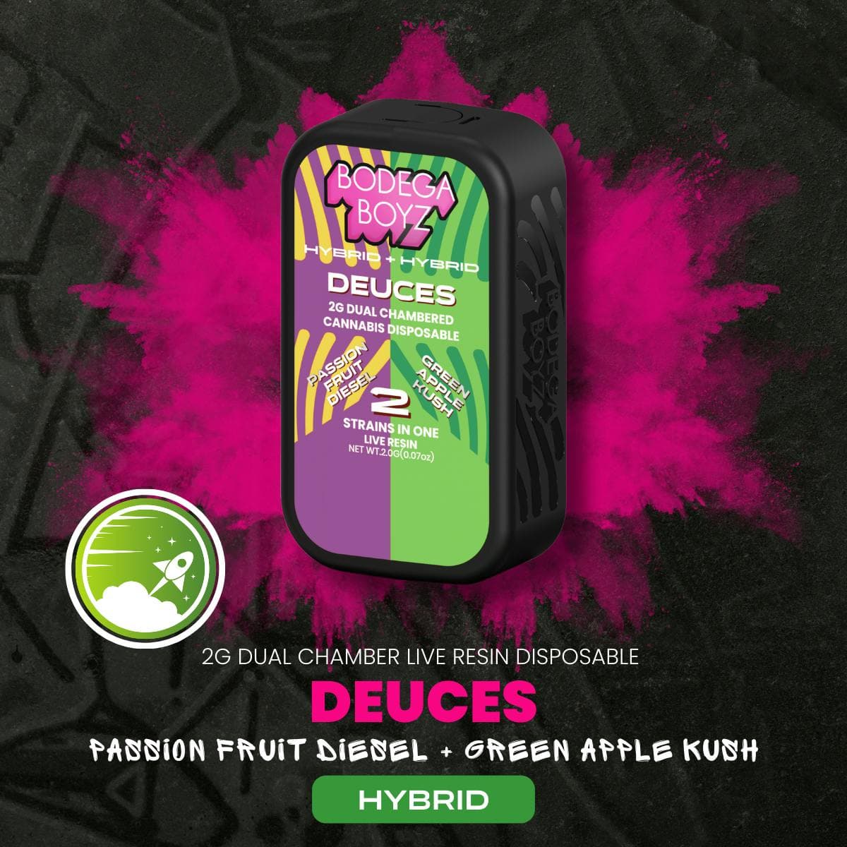 product image for 2G Dual Chamber - Passion Fruit Diesel/ Green Apple Kush