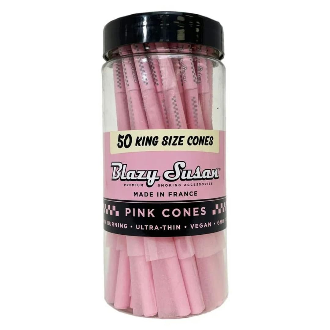 Pink Pre-Rolled Cones • King Size • 50 Pack • - Blazy Suzan | Treehouse Cannabis