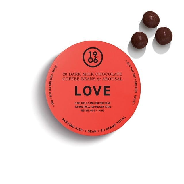 Love • Chocolate Coffee Beans • 20 Pack • 100Mg - 1906 | Treehouse Cannabis