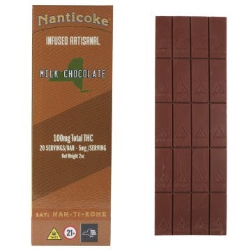 Milk Chocolate Bar • 100mg - Nanticoke - EDIBLES - Rockland County Weed Delivery | Treehouse Cannabis