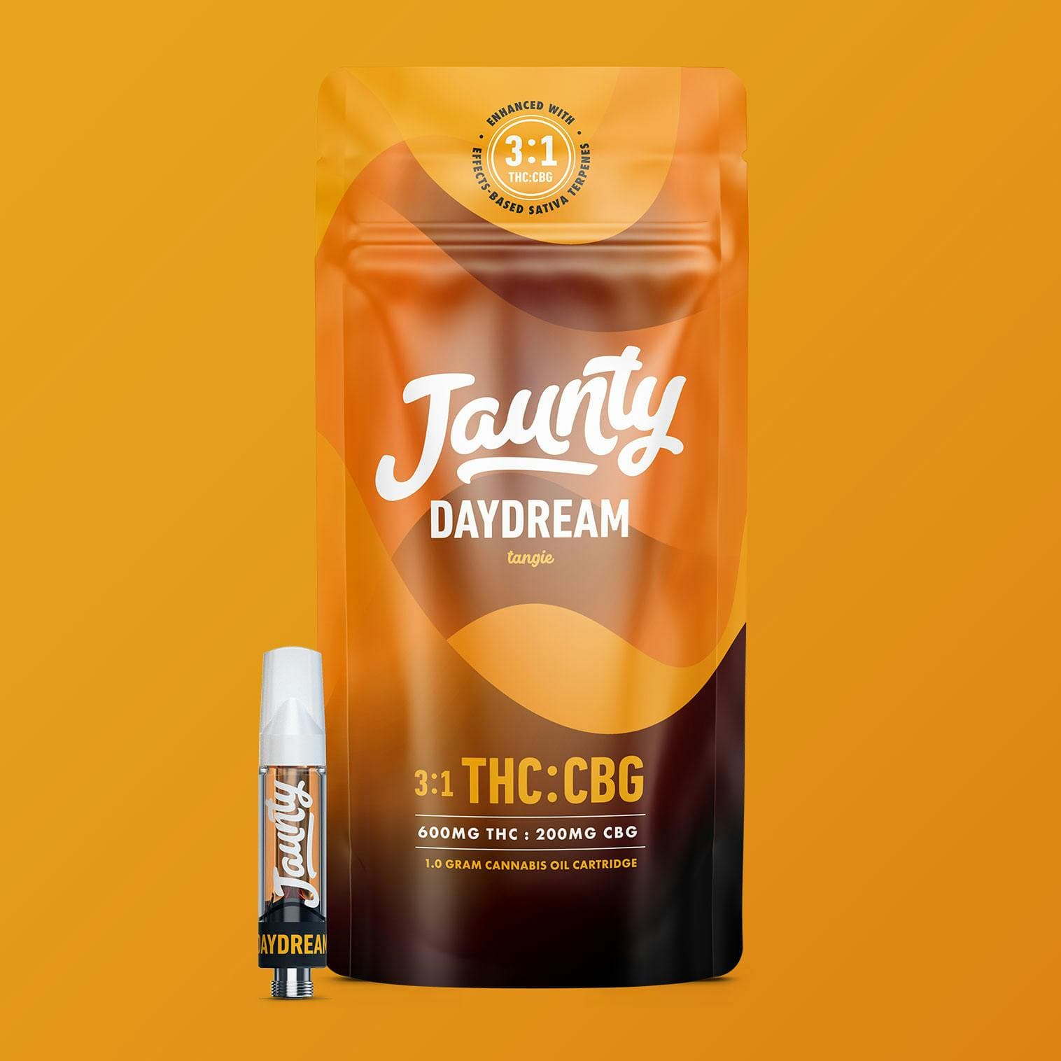 Daydream Tangie 3:1 THC:CBG Cartridge 1g Jaunty - Jaunty 