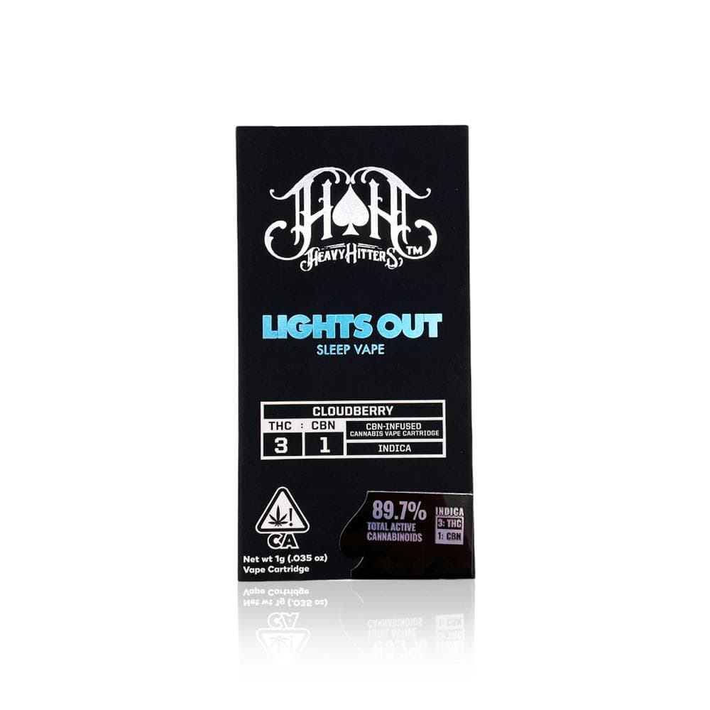 Cloudberry Lights Out CBN Sleep Vape • Heavy Hitters • Cartridge - Heavy Hitters | Treehouse Cannabis