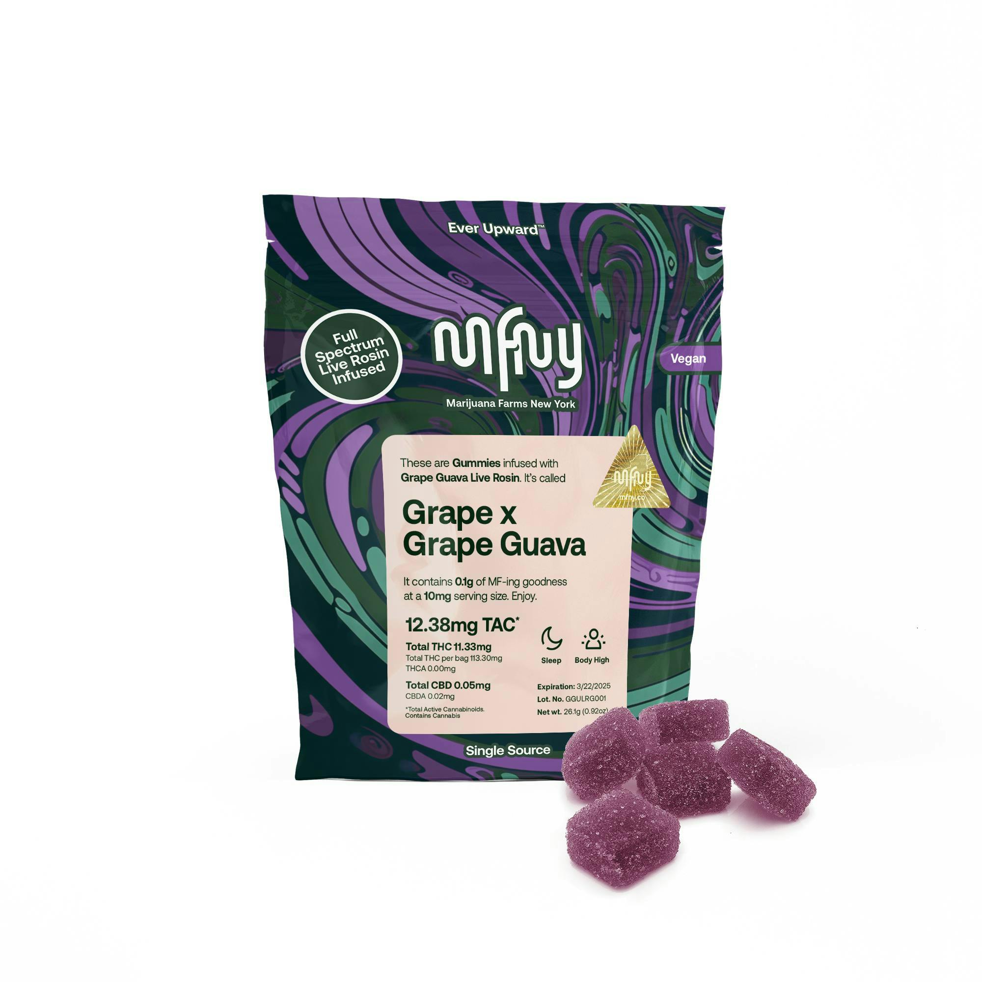 Grape x Grape Guava Gummies Live Rosin • 10 Pack 50mg - MFNY - EDIBLES - Rockland County Weed Delivery | Treehouse Cannabis
