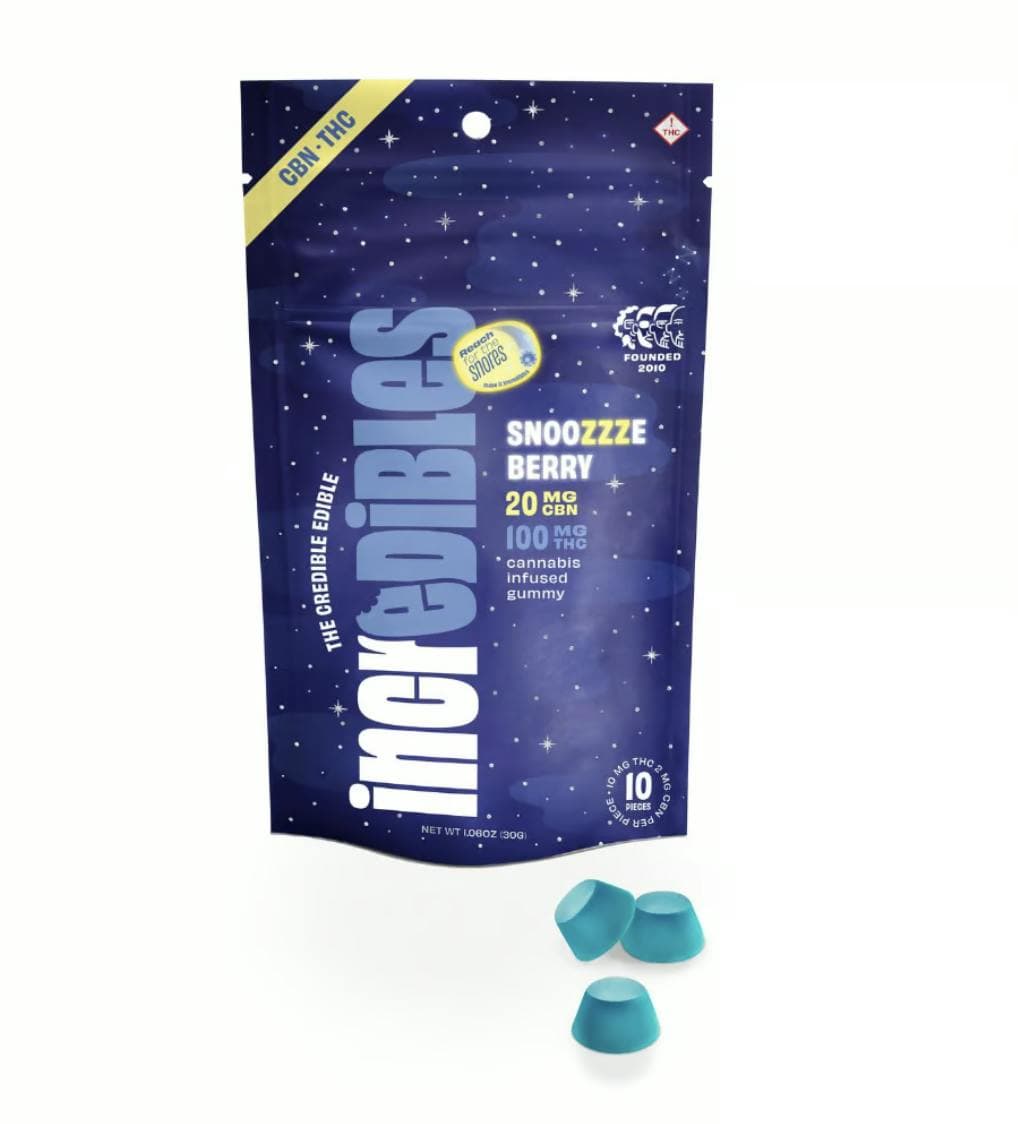 Snoozzzeberry Gummies • 120mg (5:1 THC:CBN) - Incredibles | Treehouse Cannabis