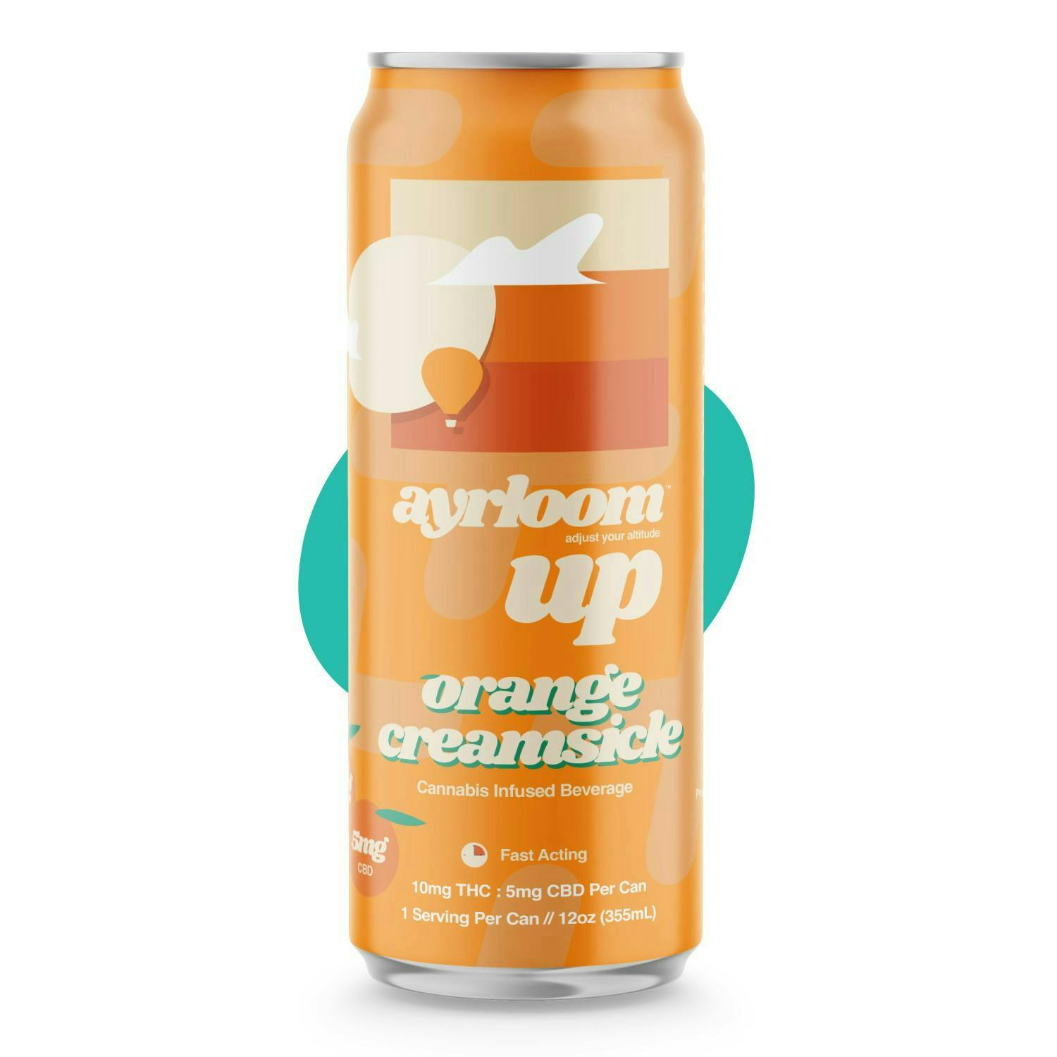 product image for Orange Creamsicle 2:1 Infused Beverage 4-Pack 40mg THC:20mg CBD Ayrloom