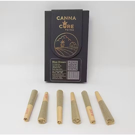 Blue Dream • 6 Pack Pre-Rolls - CANNA-CURE - PRE_ROLLS - Rockland County Weed Delivery | Treehouse Cannabis