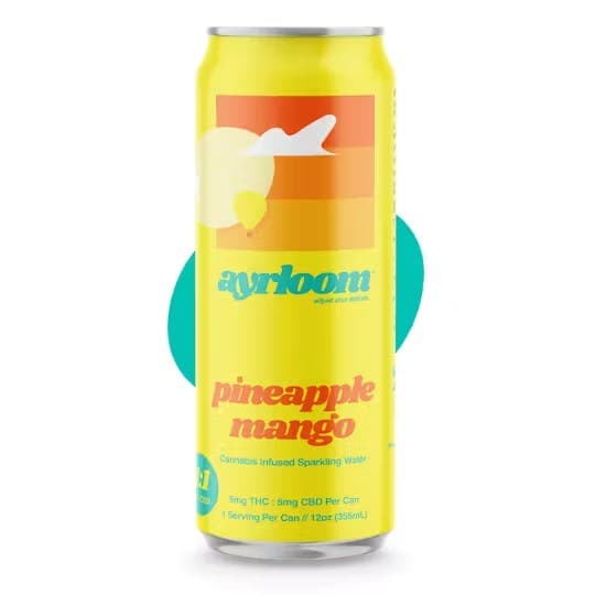 Pineapple Mango 1:1 Infused Sparkling Water • Single - ayrloom | Treehouse Cannabis