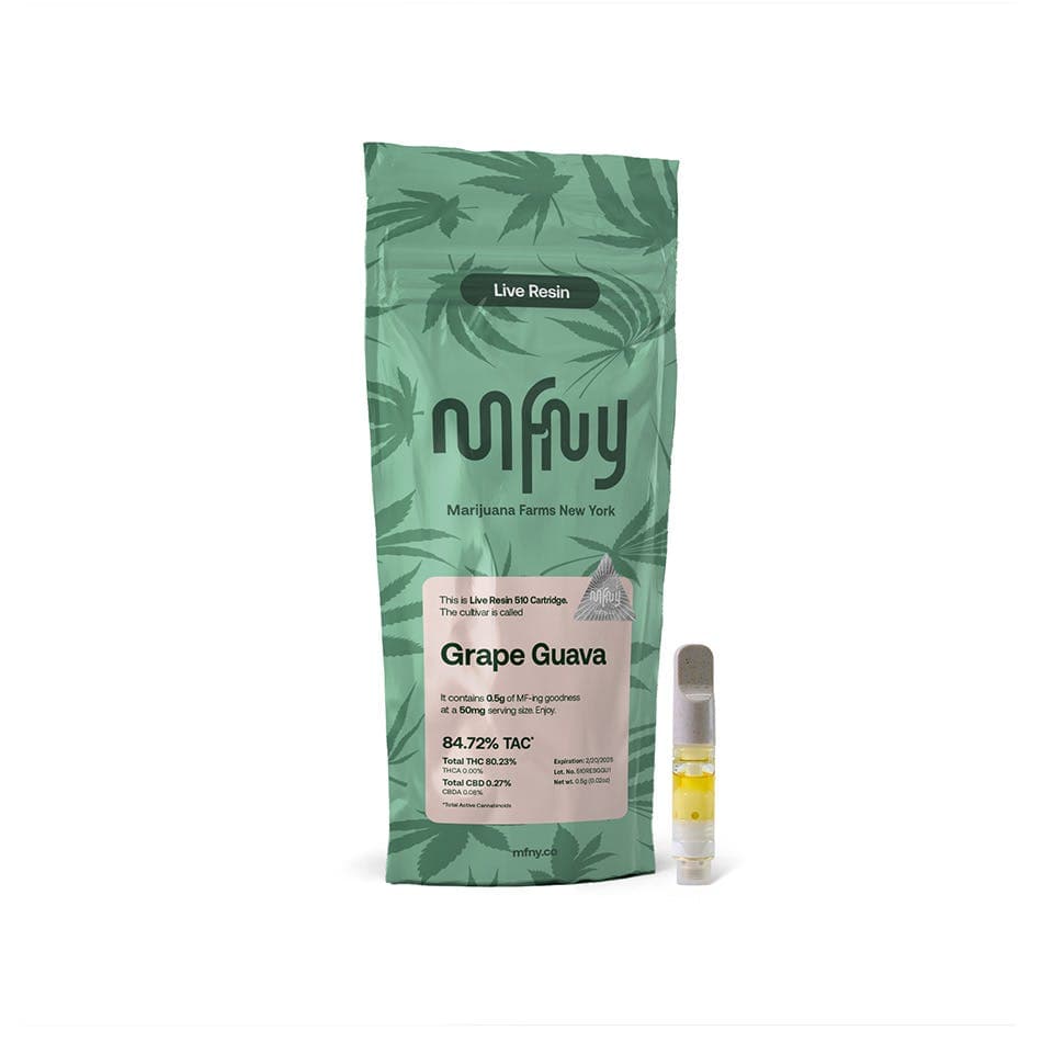 Grape Guava • Live Resin • 510 Vape Cartridge • .5g - MFNY | Treehouse Cannabis