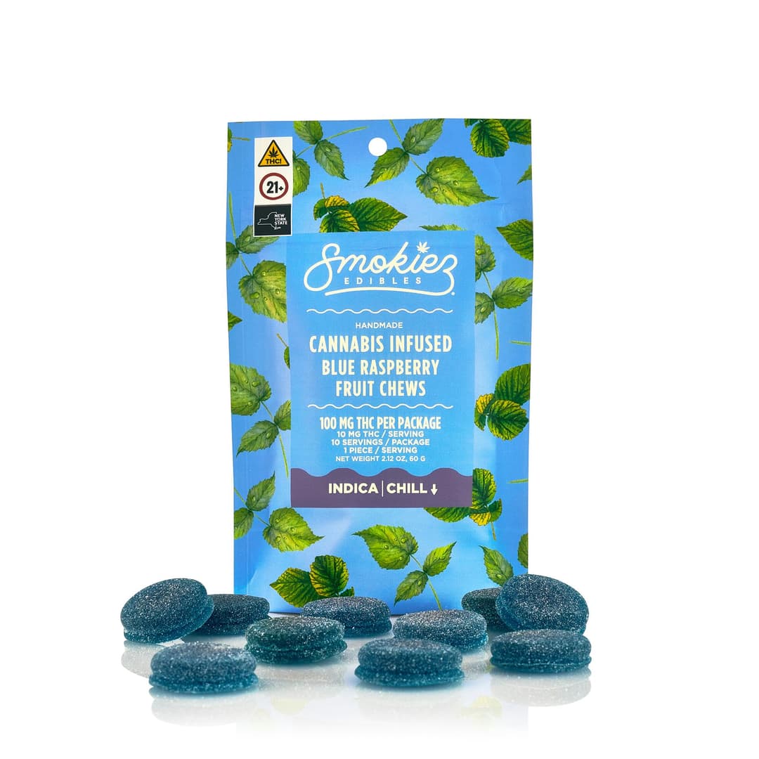 Sweet Blue Raspberry • 10 Pack Gummies • 100mg - Smokiez Edibles | Treehouse Cannabis