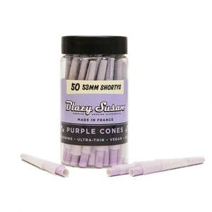 Purple Pre Rolled Cones • 50 Pack • 53mm - Blazy Suzan | Treehouse Cannabis