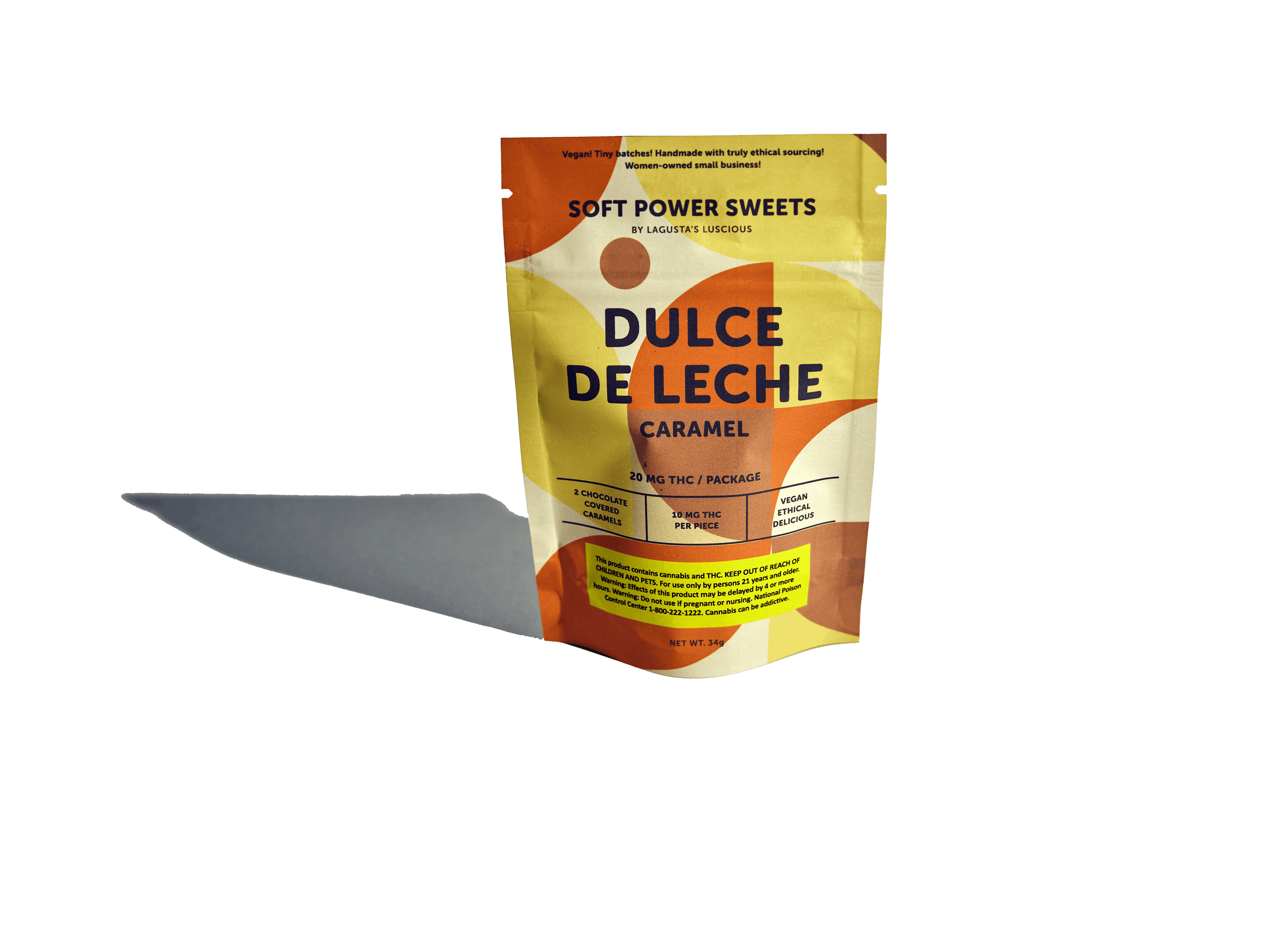 Dulce de Leche chocolate covered caramel 20mg/unit - Soft Power Sweets