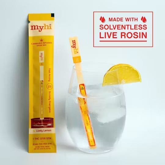 Stir Stiks • Lively Lemon Single • 10mg - MyHi | Treehouse Cannabis - Weed delivery for New York