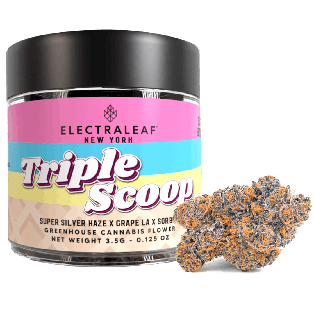 Triple Scoop • 3.5g - ElectraLeaf - FLOWER - Rockland County Weed Delivery | Treehouse Cannabis