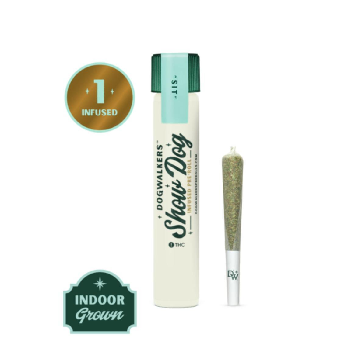 Animal Face Show Dog Infused Pre-Roll 1g Dogwalkers - Dogwalkers 