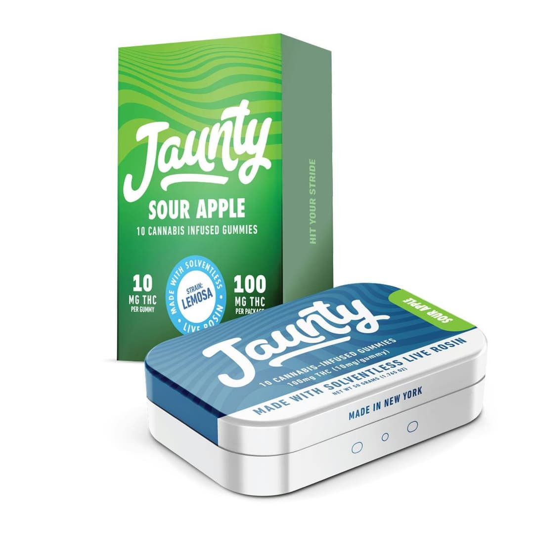 Sour Apple • Live Rosin • 100mg • 10pk - Jaunty | Treehouse Cannabis