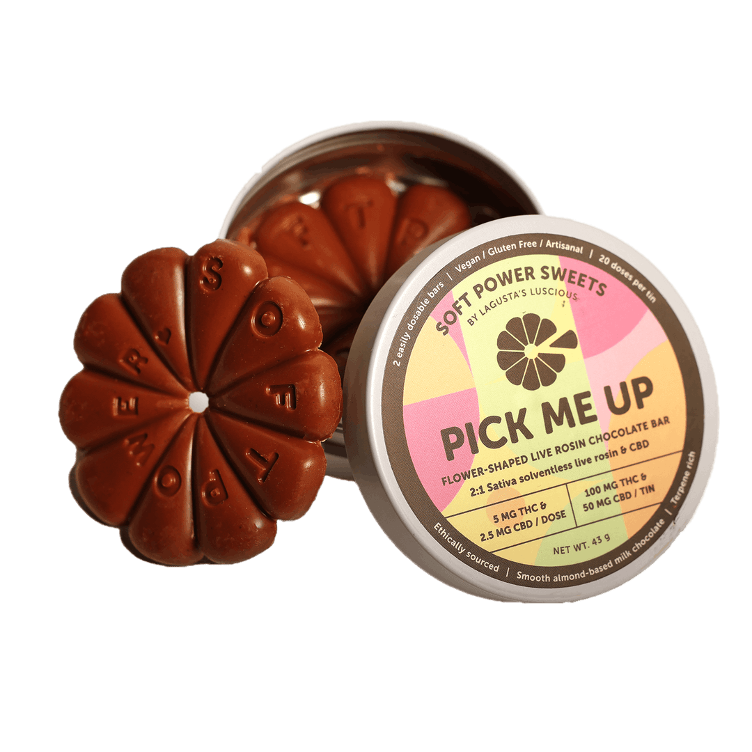 Pick Me Up • 20 Pack Live Rosin Chocolate • 5mg - Soft Power Sweets | Treehouse Cannabis