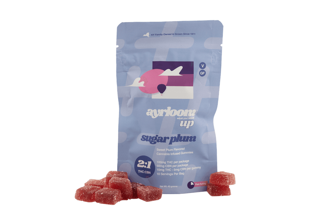 Sugar Plum 2:1 "UP" • 10 Pack Infused Gummies • 100mg - ayrloom | Treehouse Cannabis