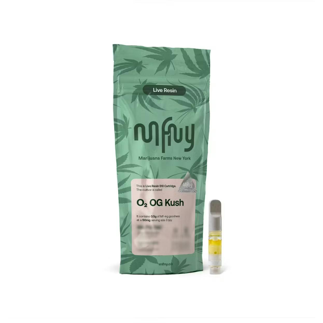 O2 OG Kush Live Resin • Cartridge • .5g - MFNY | Treehouse Cannabis - Weed delivery for New York