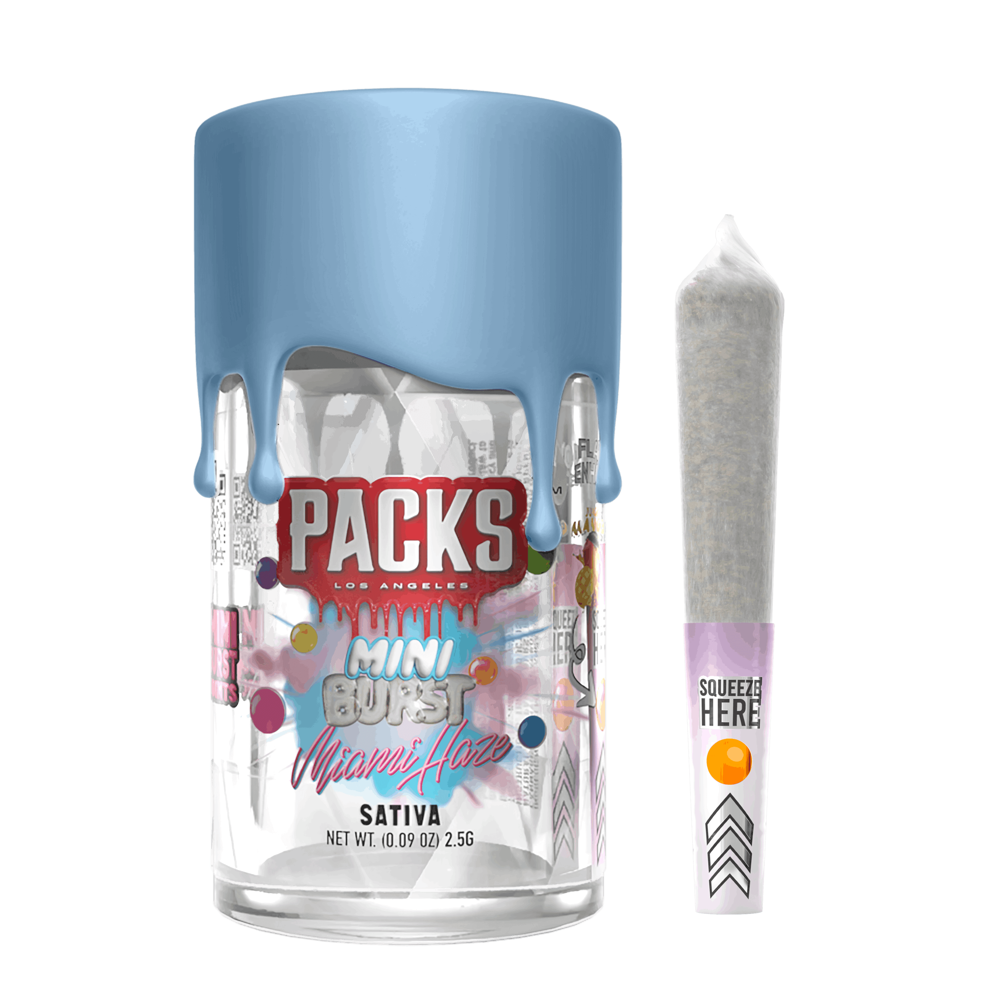 MIAMI HAZE 5 Pack Infused Mini Joints 2.5G - PACKS LA