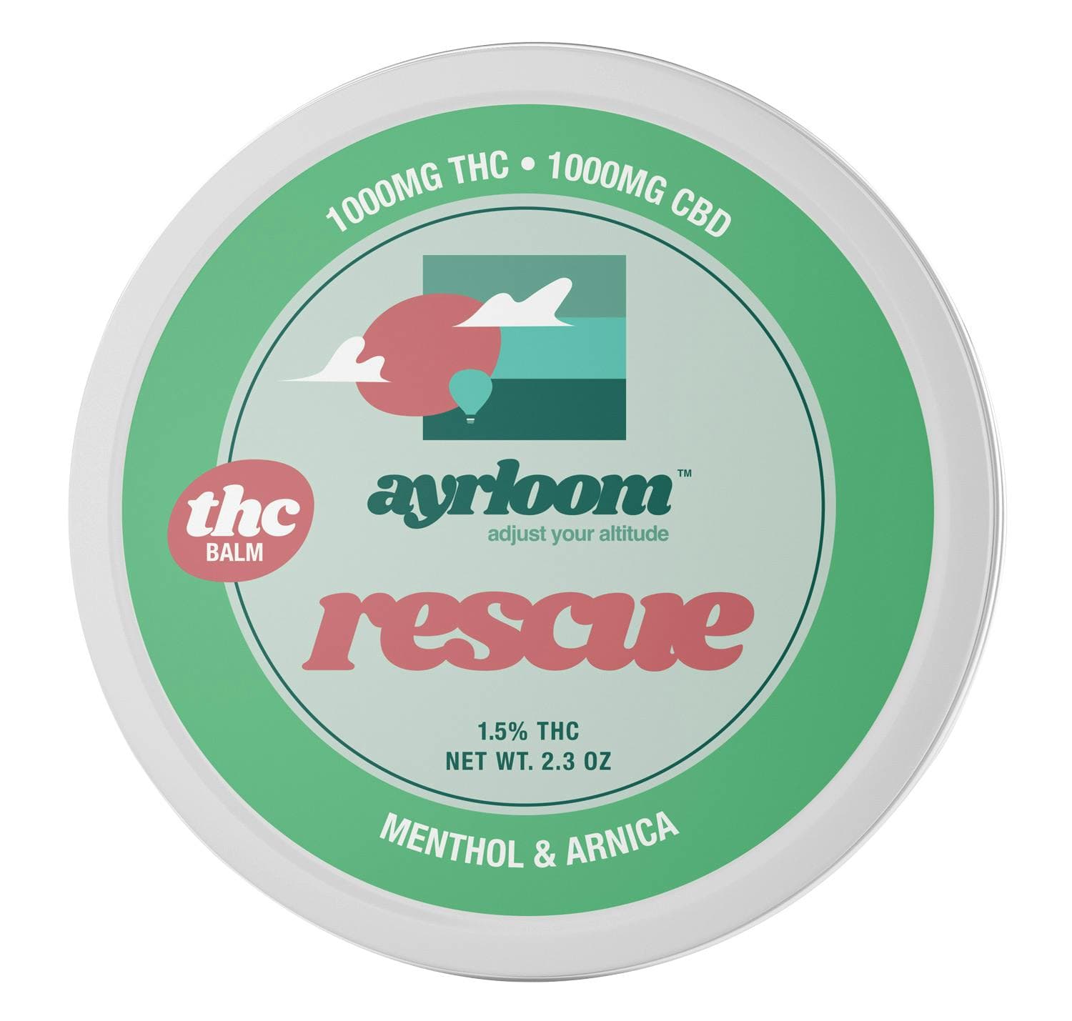 product image for Ayrloom Rescue 1:1 Topical 1000MG THC : 1000MG CBD