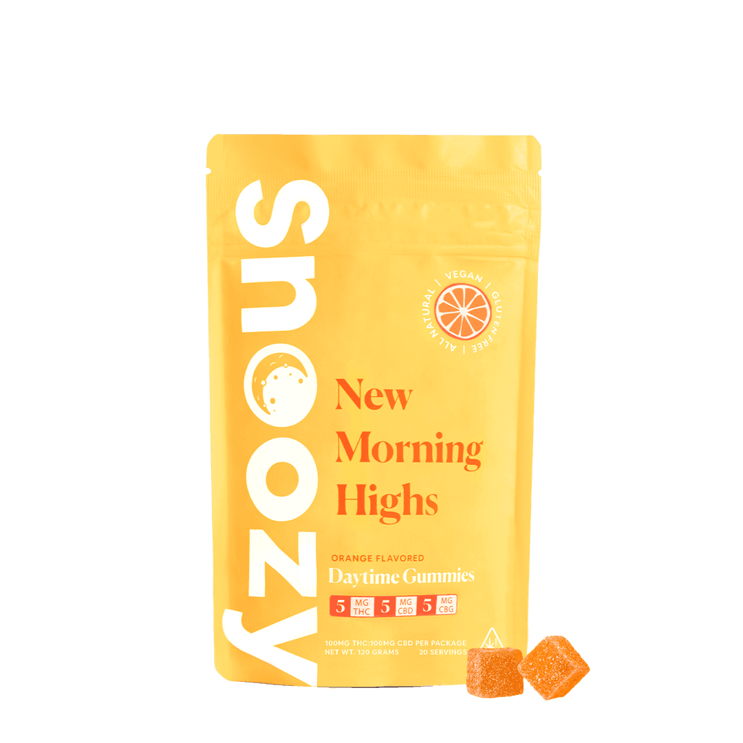 New Morning Highs • 20 Pack • Gummies • THC: 100mg, CBD: 100mg - Snoozy | Treehouse Cannabis