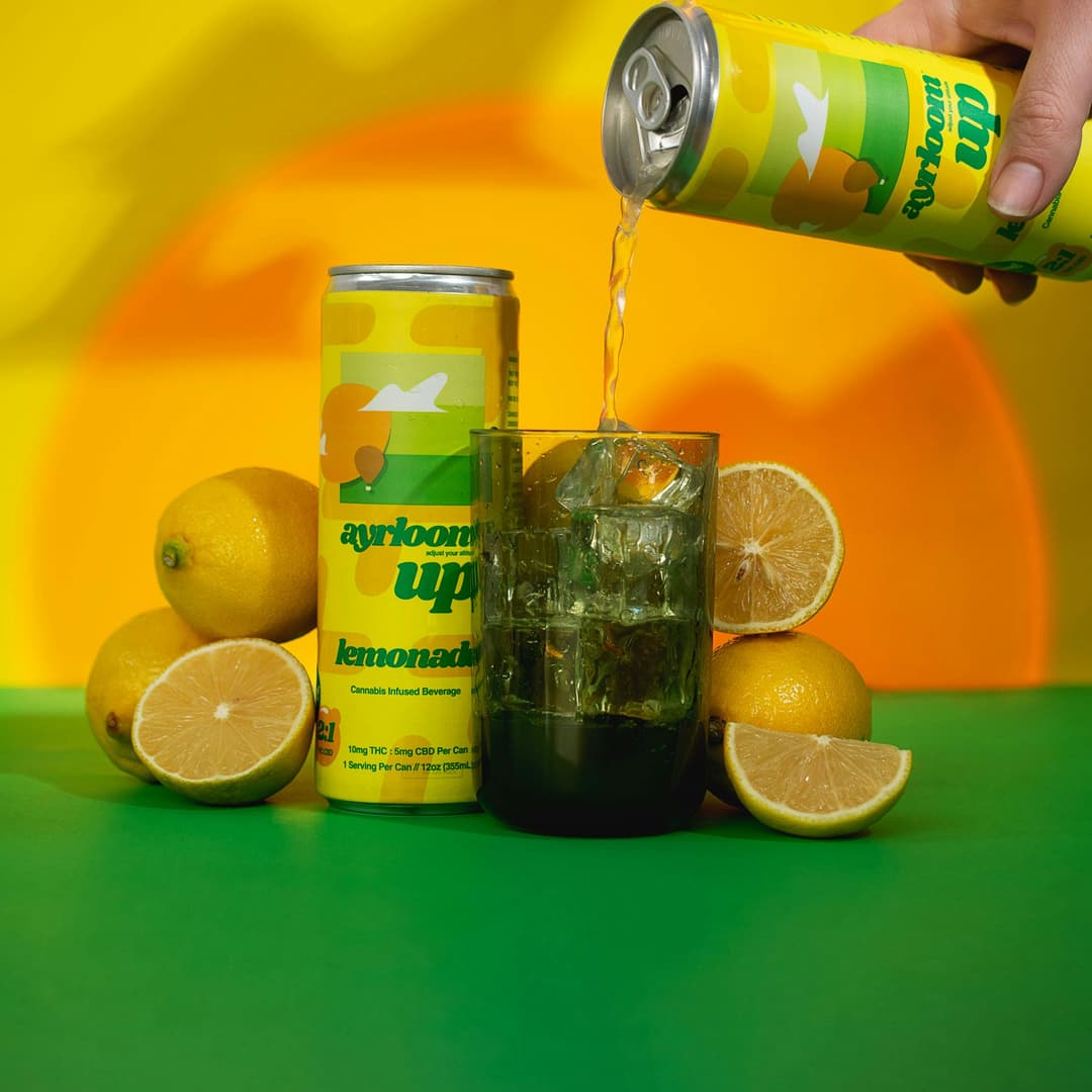 Lemonade 2:1 • 4 Pack Infused Sparkling Water • 40mg THC:20mg CBD - ayrloom | Treehouse Cannabis