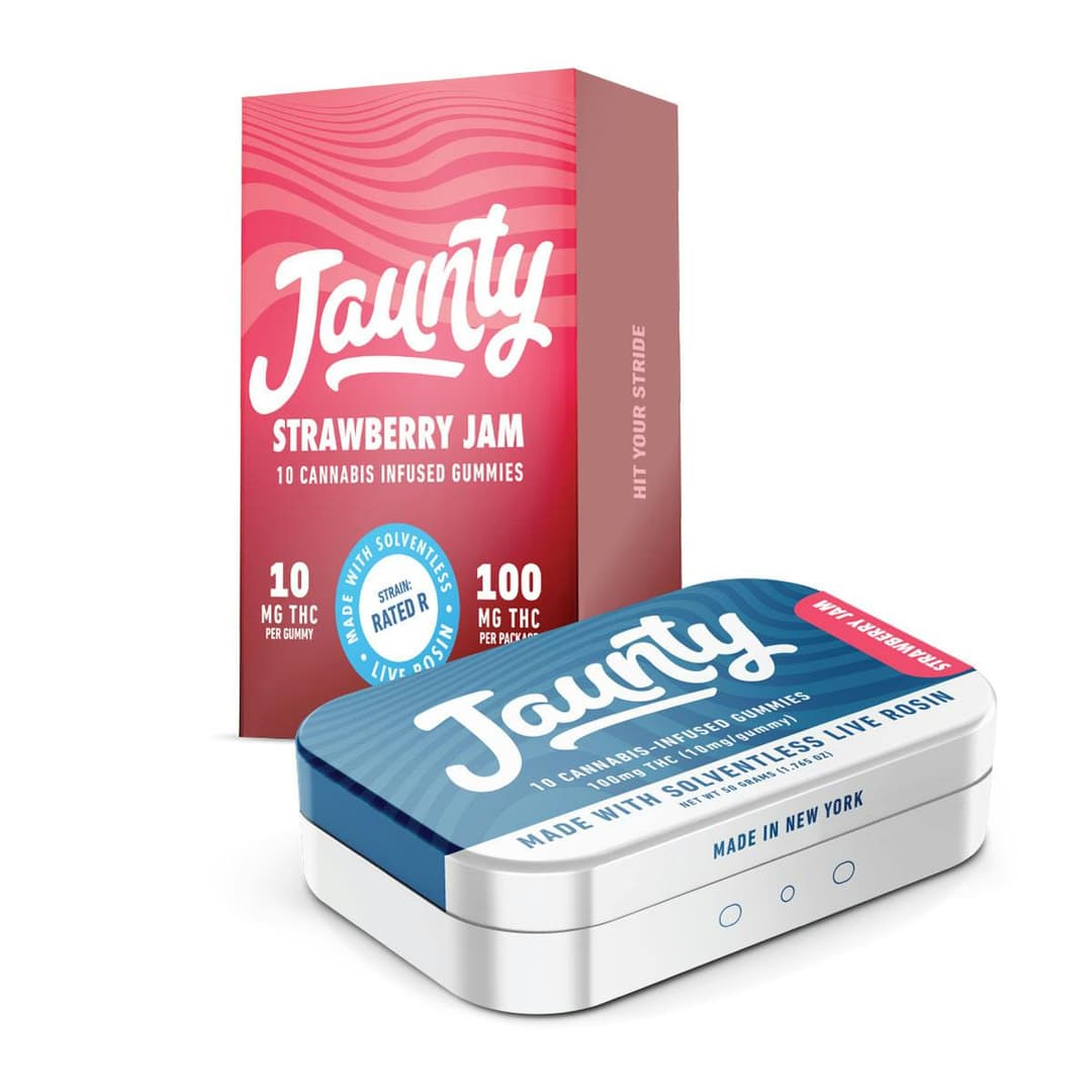 Strawberry Jam • Live Rosin • 100mg • 10pk - Jaunty | Treehouse Cannabis