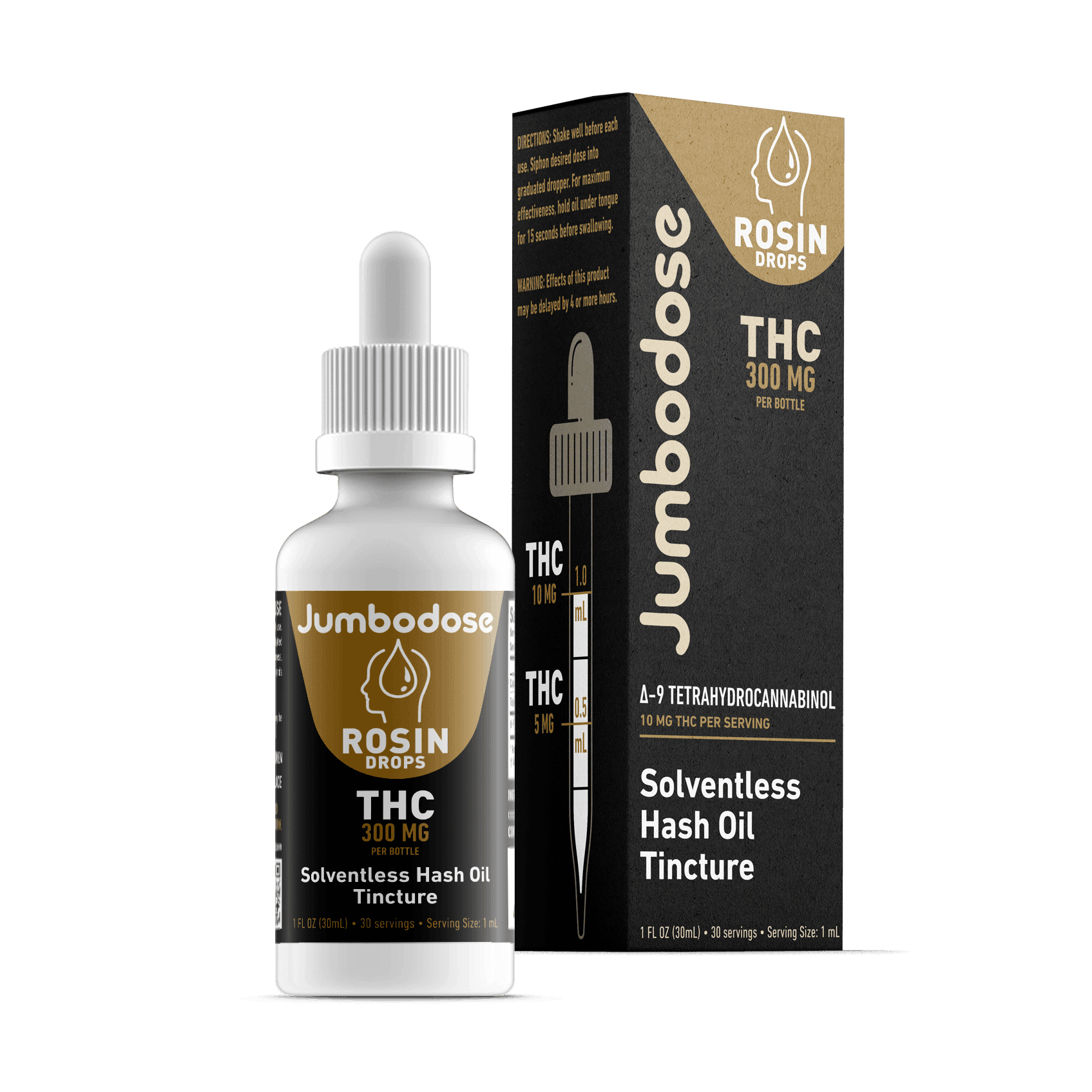 product image for Rosin Drops Solventless Hash Oil 300mg Jumbodose