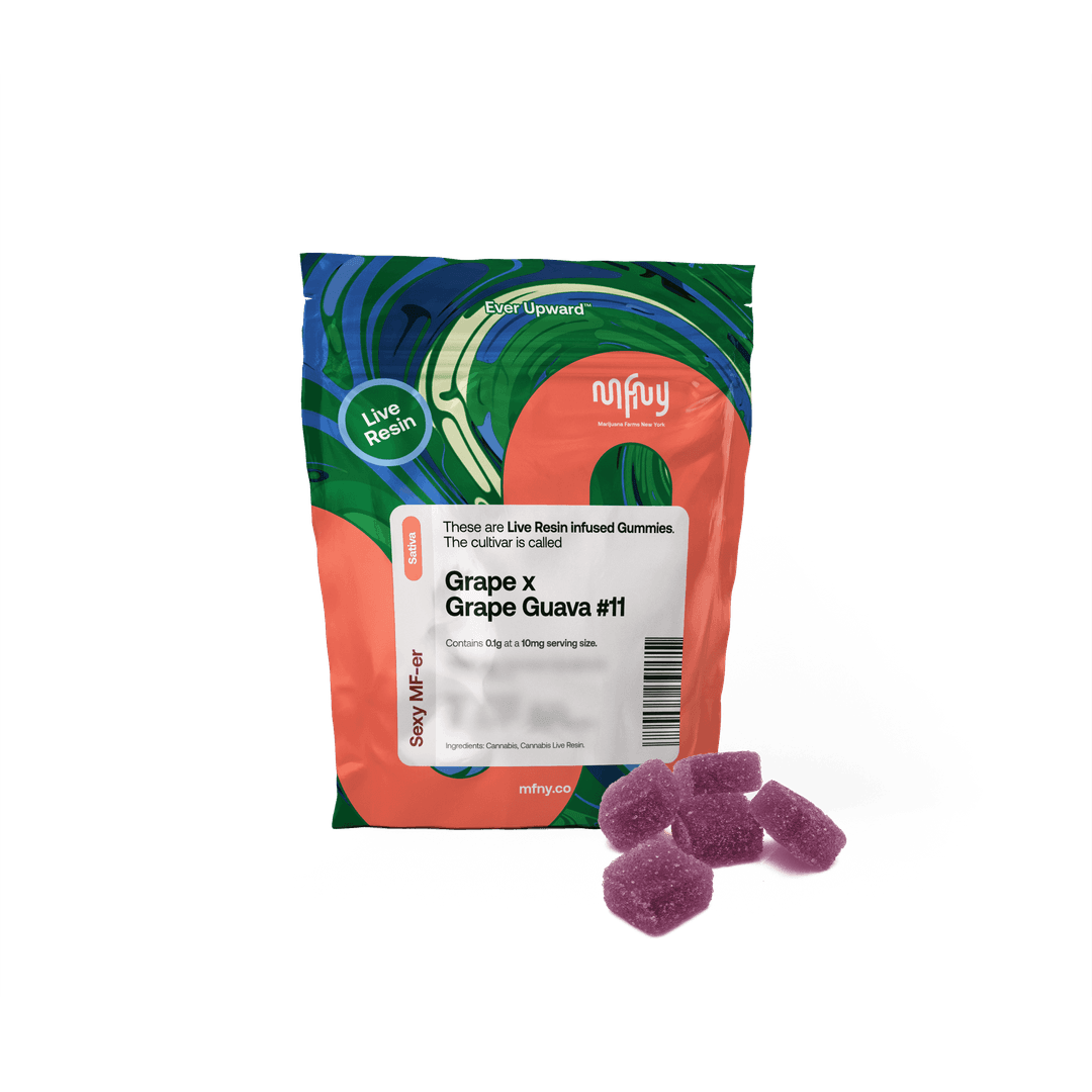 Grape x Grape Guava 11 • Live Resin 10 Pack Gummies - MFNY | Treehouse Cannabis