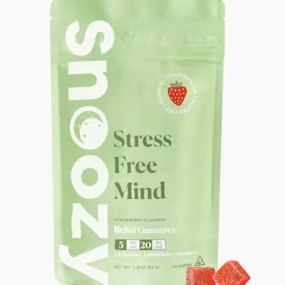 Stress Free Relief • 20 Pack Gummies • 100mg THC:400mg CBD - Snoozy | Treehouse Cannabis