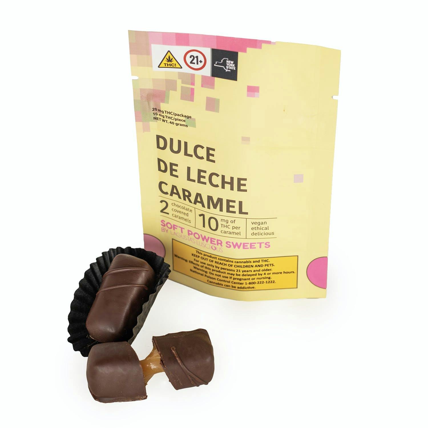 Dulce De Leche Caramel Chocolates • 2 Pack - Soft Power Sweets - EDIBLES - Rockland County Weed Delivery | Treehouse Cannabis